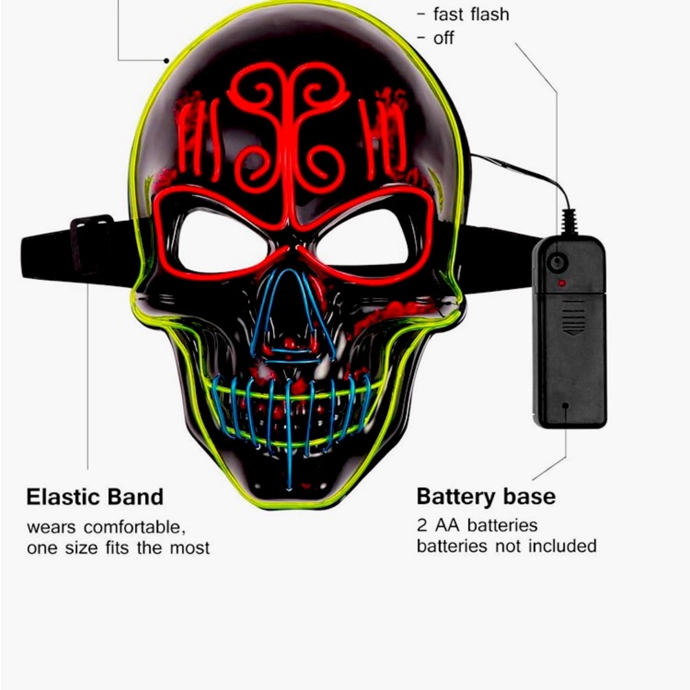 Light Up Halloween Mask